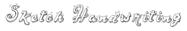 Sketch Handwriting font preview